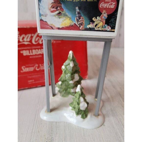 Dept 56 54810 Coca Cola Billboard Snow Village accessory Xmas - Picture 3 of 9